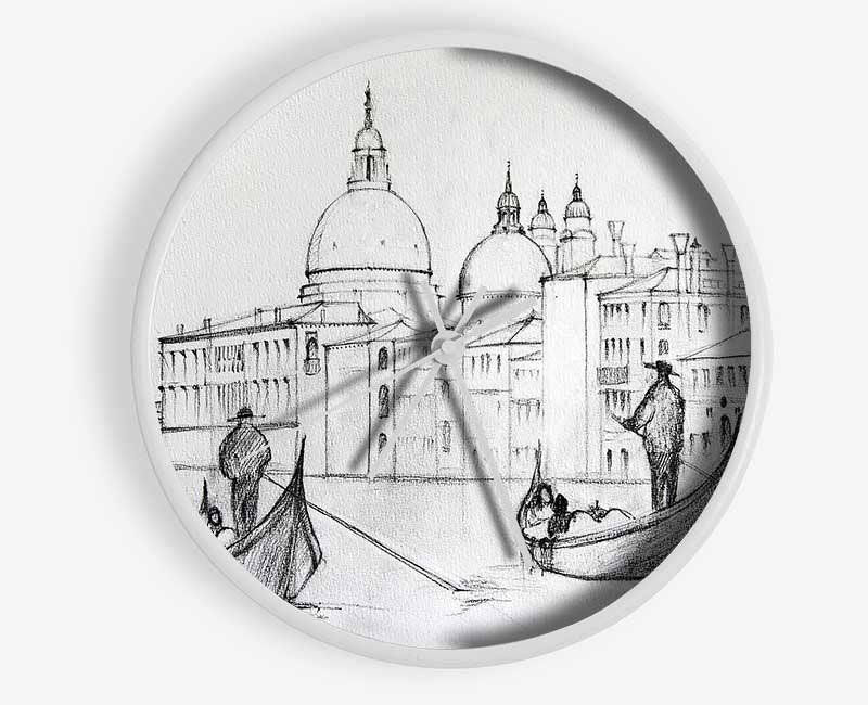 Gondola Ride 3 Clock - Wallart-Direct UK