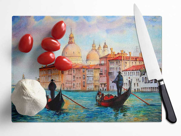 Gondola Ride 2 Glass Chopping Board