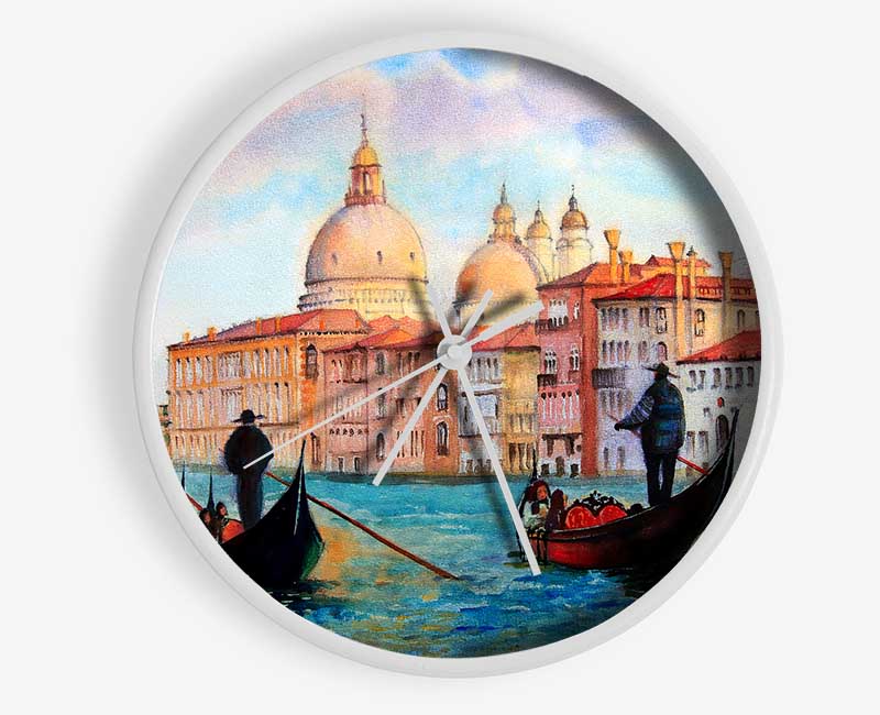 Gondola Ride 2 Clock - Wallart-Direct UK