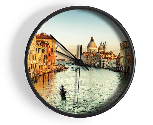 Gondola Ride 5 Clock - Wallart-Direct UK