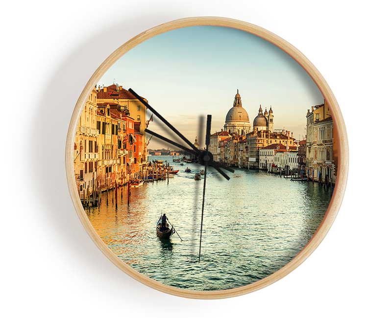 Gondola Ride 5 Clock - Wallart-Direct UK