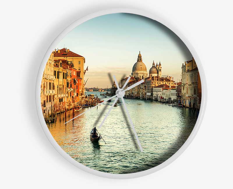 Gondola Ride 5 Clock - Wallart-Direct UK