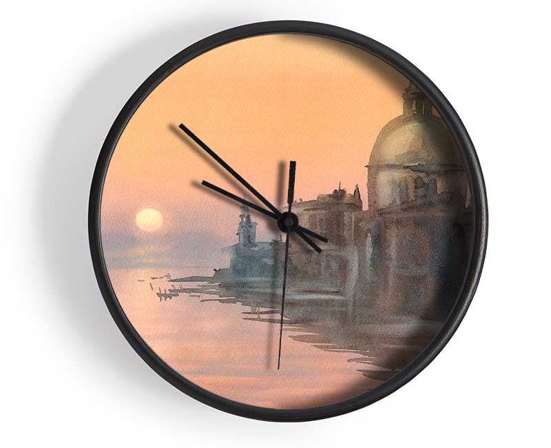 Sunset Waters Clock - Wallart-Direct UK