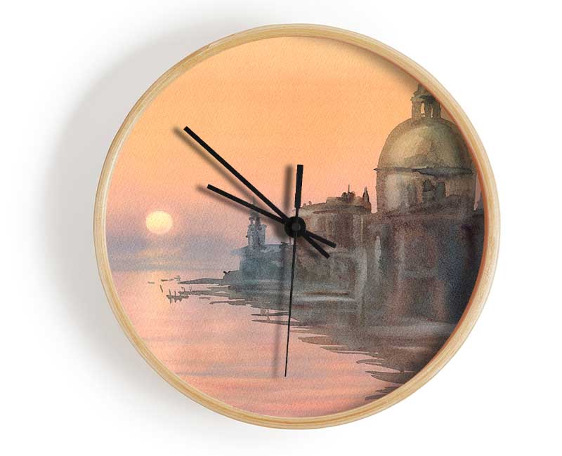 Sunset Waters Clock - Wallart-Direct UK