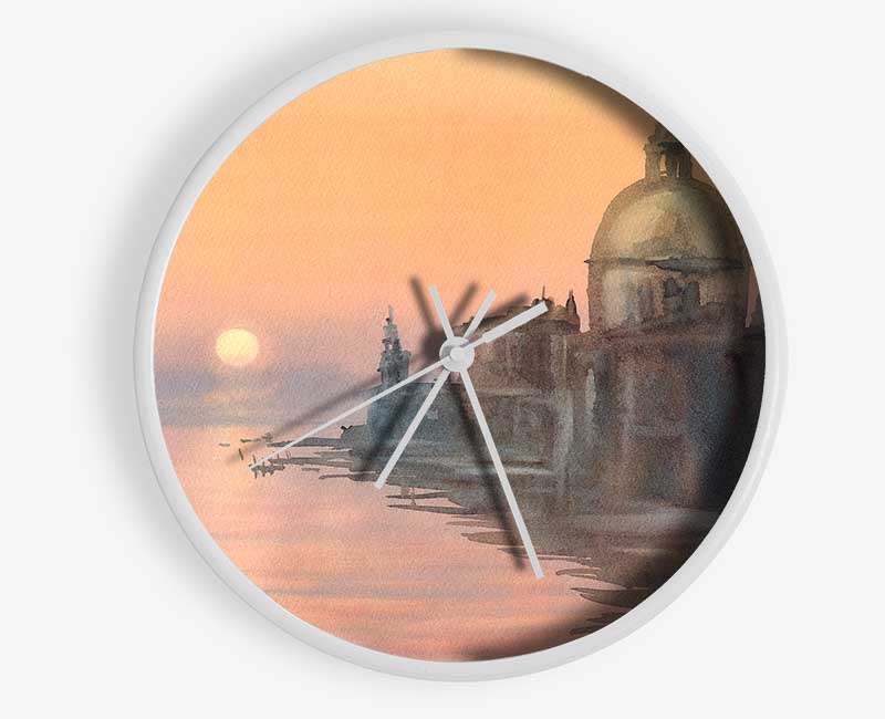 Sunset Waters Clock - Wallart-Direct UK