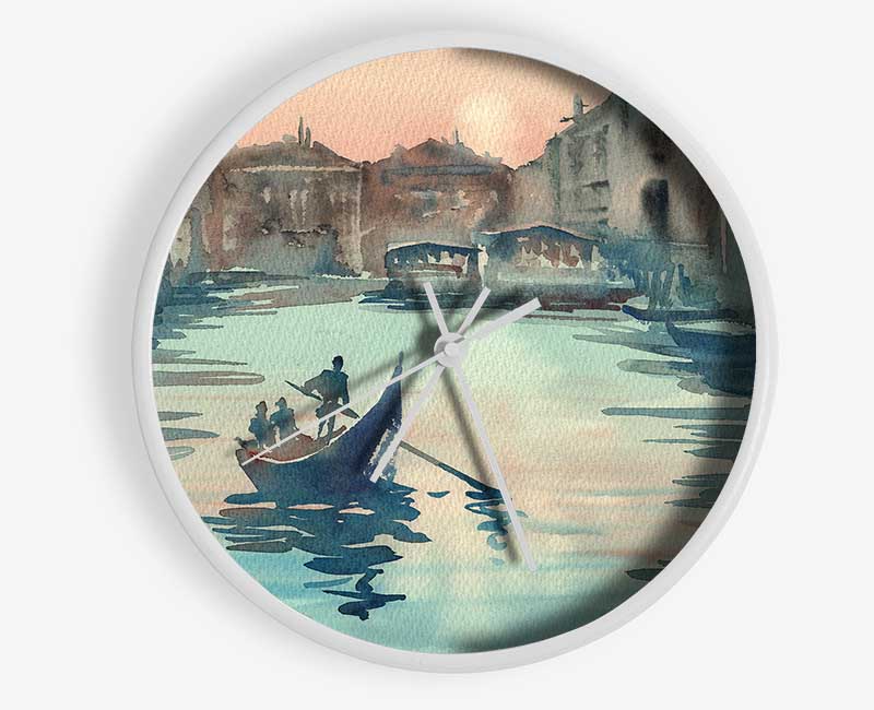 Gondola Ride 7 Clock - Wallart-Direct UK