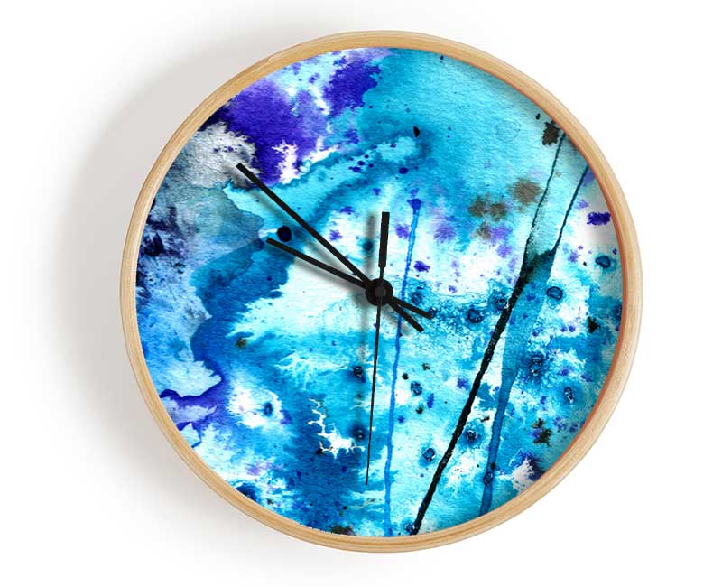 Flower Ocean Clock - Wallart-Direct UK