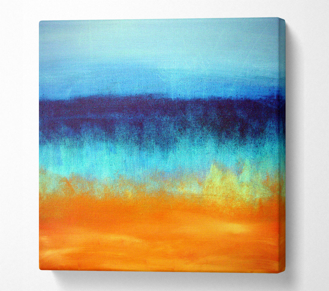 A Square Canvas Print Showing Fire Sands Square Wall Art