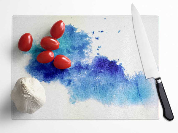 Cloud Birds Glass Chopping Board