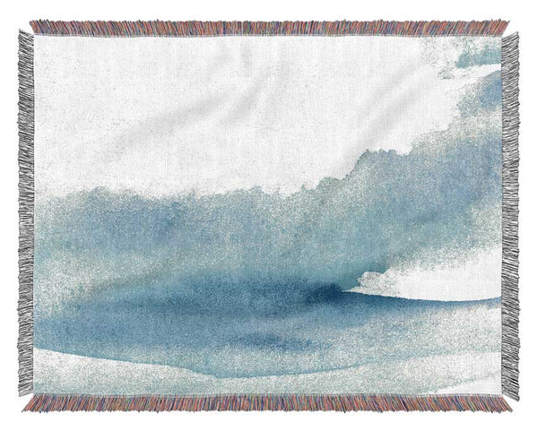 Gentle Ocean Spray Woven Blanket