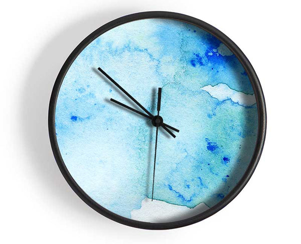 Blue Smoke Clock - Wallart-Direct UK