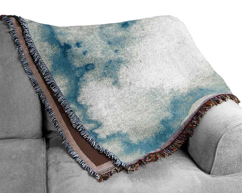 Blue Smoke Woven Blanket