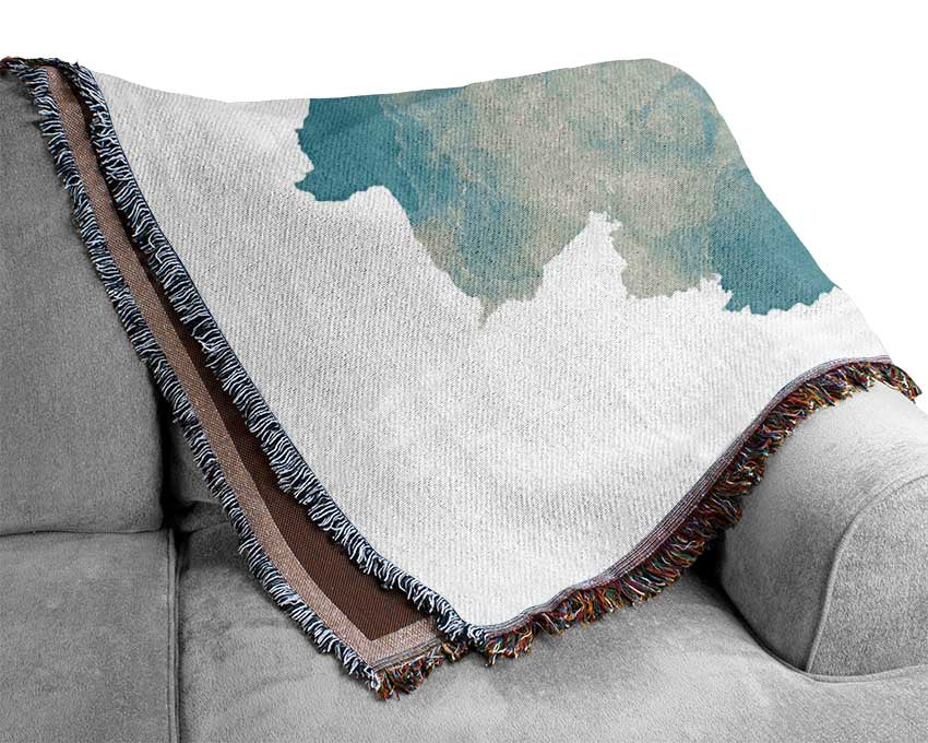 Cloud Blues Woven Blanket