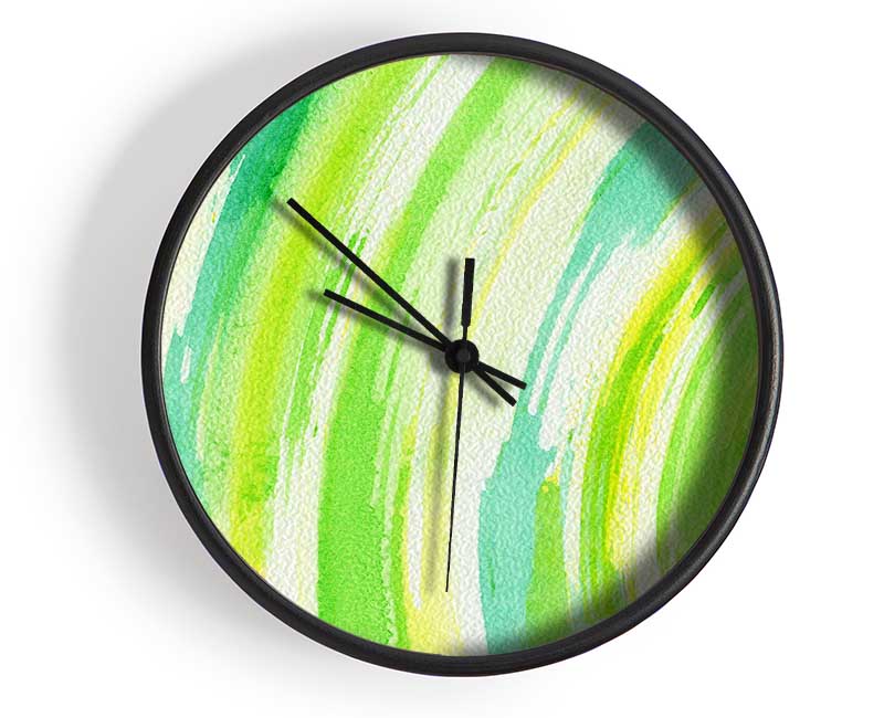 Green Sun Clock - Wallart-Direct UK