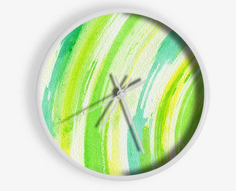 Green Sun Clock - Wallart-Direct UK