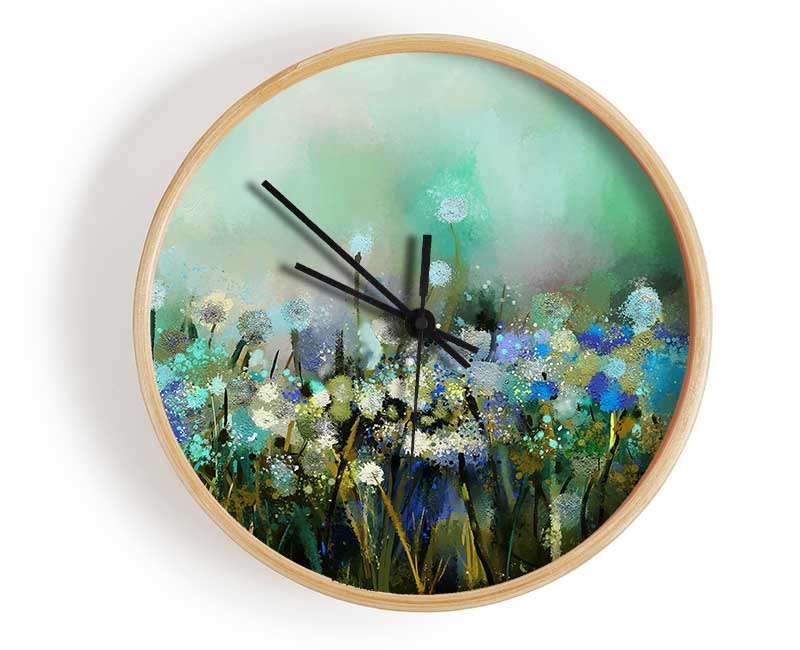 Flower Sparkle Clock - Wallart-Direct UK