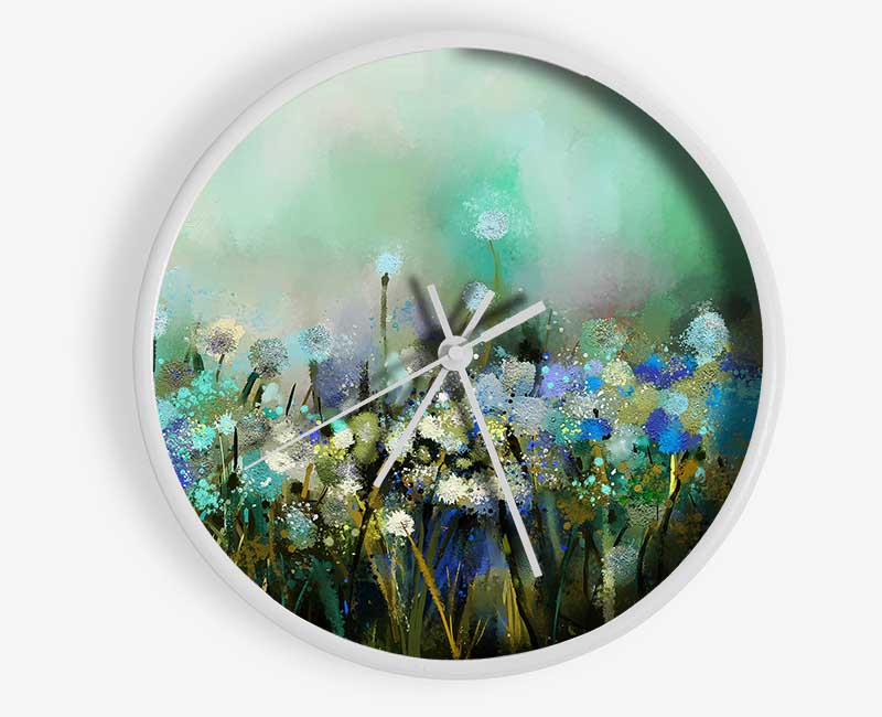 Flower Sparkle Clock - Wallart-Direct UK