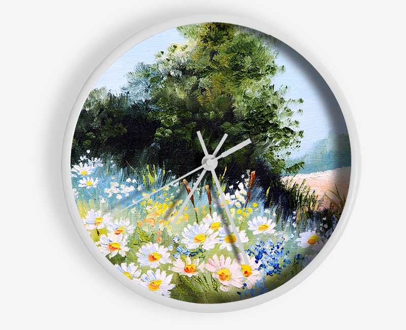 Daisy Days Clock - Wallart-Direct UK