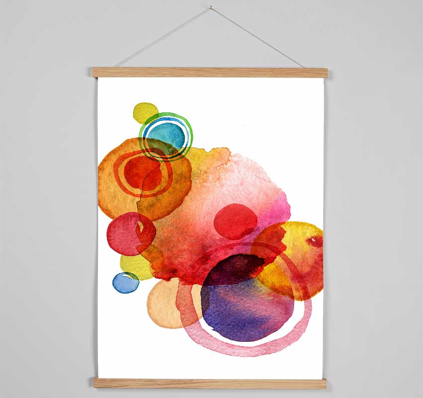 Rainbow Planets Hanging Poster - Wallart-Direct UK