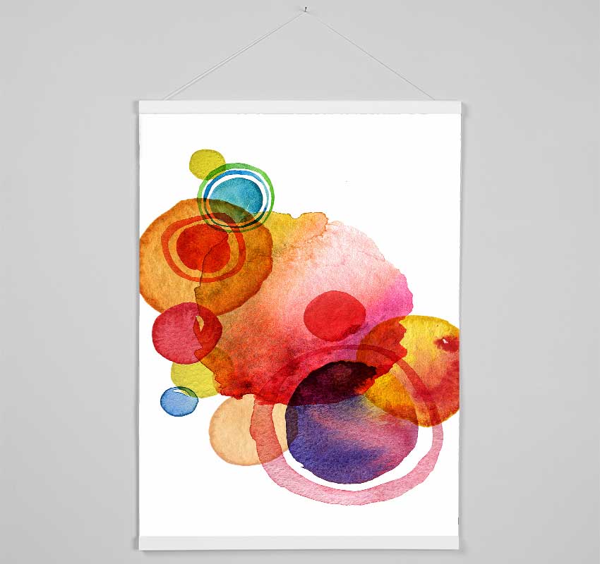 Rainbow Planets Hanging Poster - Wallart-Direct UK