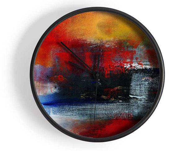 In The Middle Of The Lava River Clock - Wallart-Direct UK