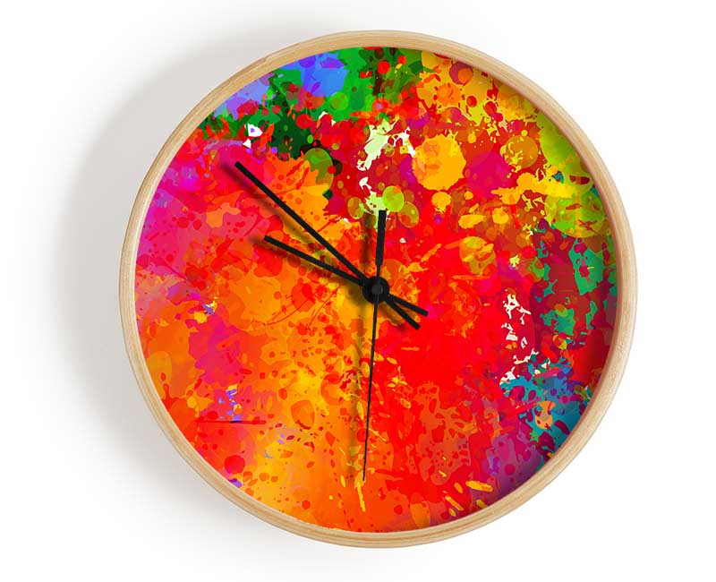 Raining Rainbows Clock - Wallart-Direct UK