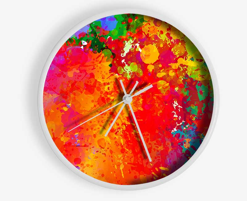 Raining Rainbows Clock - Wallart-Direct UK