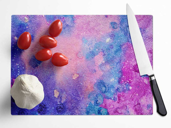 Painting The Universe Glass Chopping Board