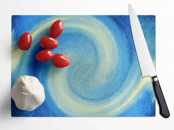 Wave Rotation Glass Chopping Board