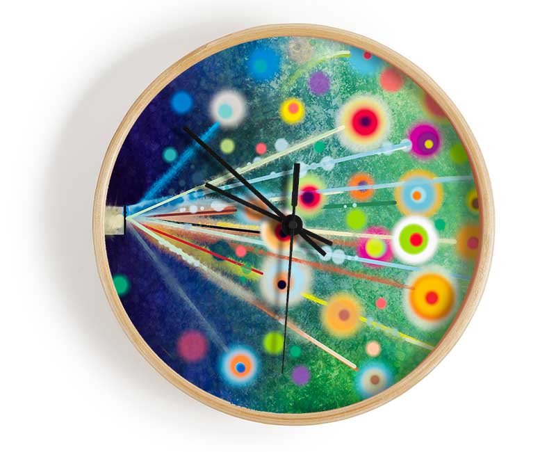 Energy Flowers Clock - Wallart-Direct UK