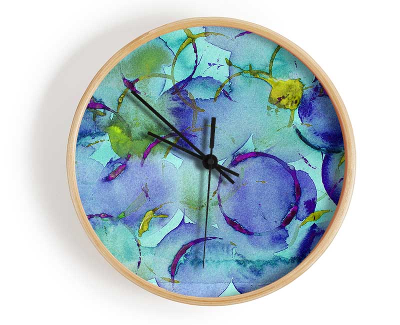 Blueberry Madness Clock - Wallart-Direct UK