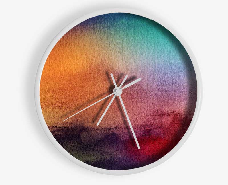 Sunset Fields Clock - Wallart-Direct UK