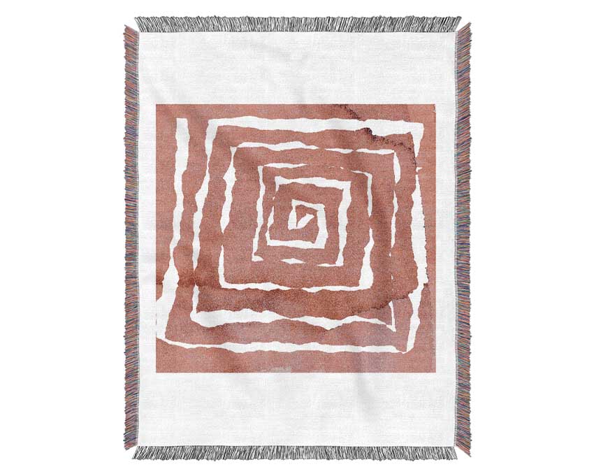 Pink Puzzle Woven Blanket