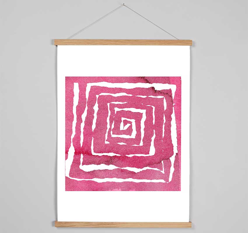 Pink Puzzle Hanging Poster - Wallart-Direct UK