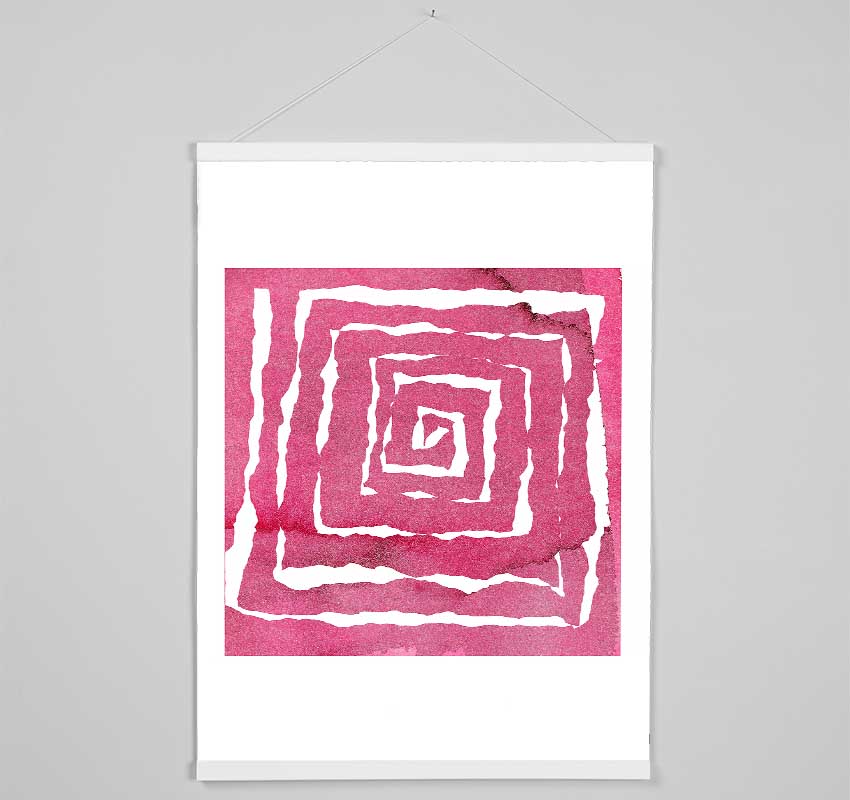 Pink Puzzle Hanging Poster - Wallart-Direct UK