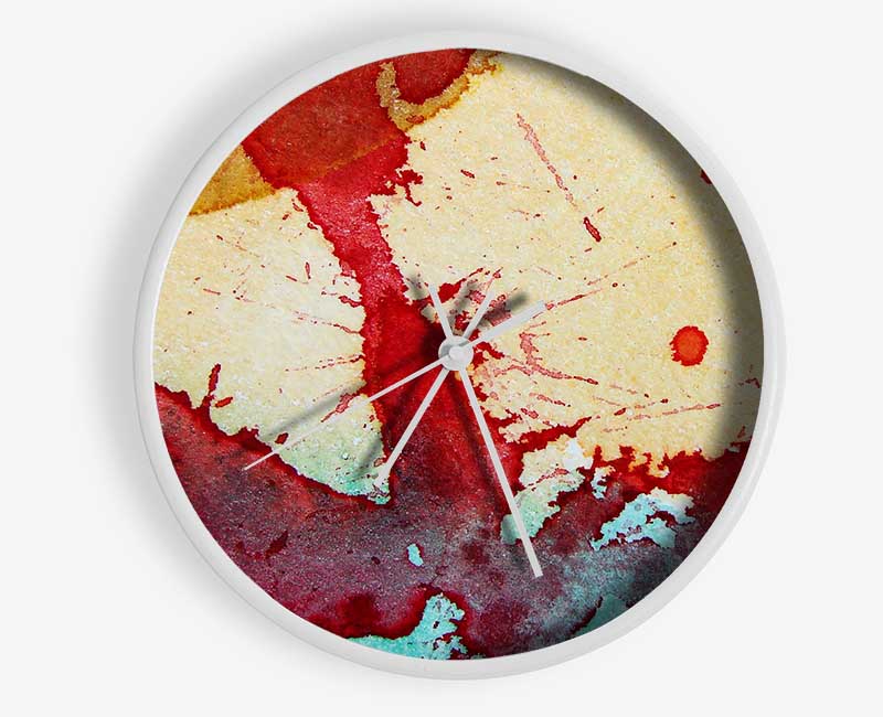 Red River Splat Clock - Wallart-Direct UK