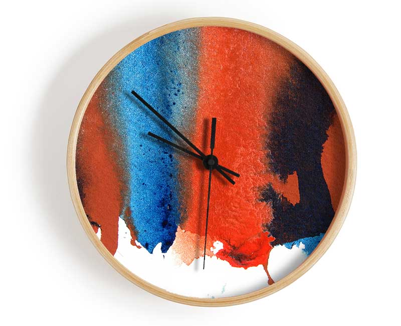 Fire And Ice 2 Clock - Wallart-Direct UK