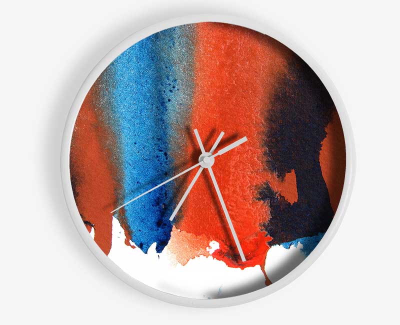 Fire And Ice 2 Clock - Wallart-Direct UK