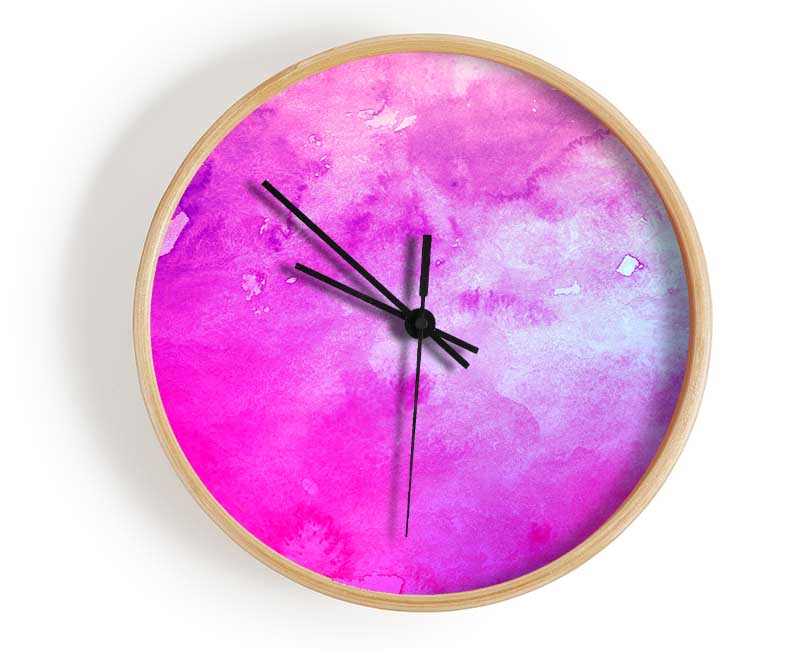 Pink Cloud Clock - Wallart-Direct UK