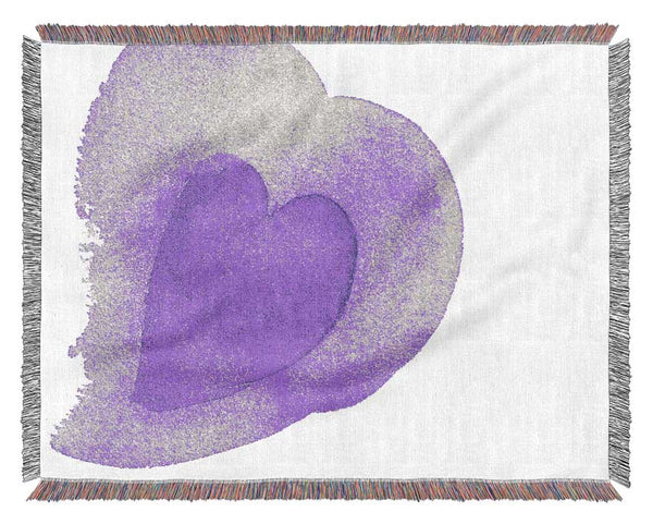 Purple Love Woven Blanket