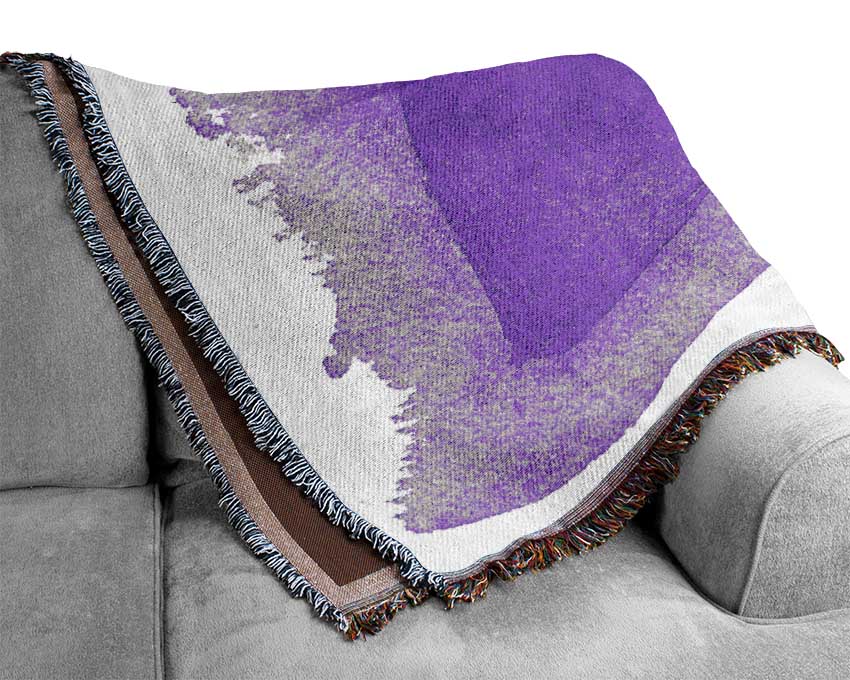 Purple Love Woven Blanket