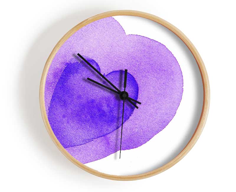 Purple Love Clock - Wallart-Direct UK