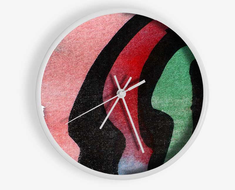 Animal Stripes 1 Clock - Wallart-Direct UK