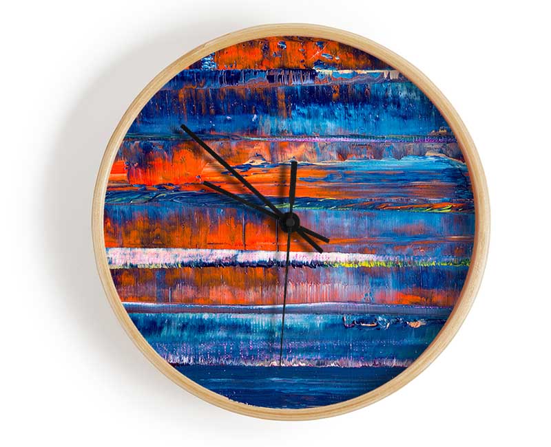 Fire And Water 2 Clock - Wallart-Direct UK