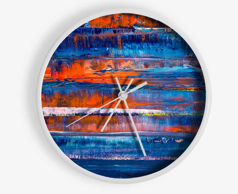 Fire And Water 2 Clock - Wallart-Direct UK