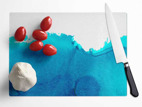 Movement Of The Ocean Glass Chopping Board