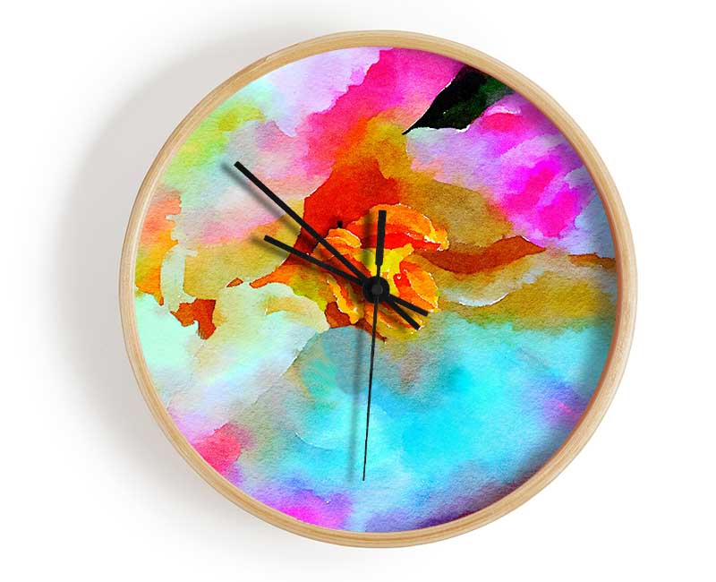 Orchid Beauty Clock - Wallart-Direct UK