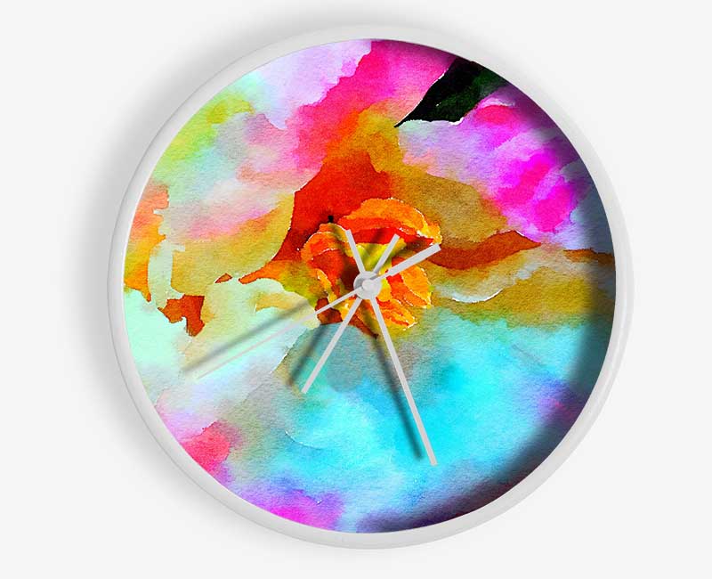 Orchid Beauty Clock - Wallart-Direct UK