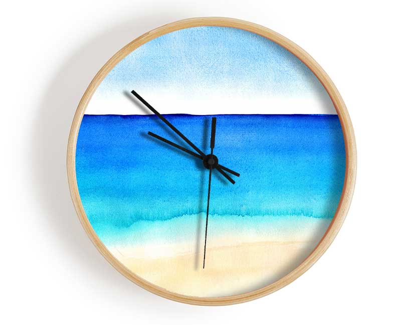 Ocean Blues Clock - Wallart-Direct UK