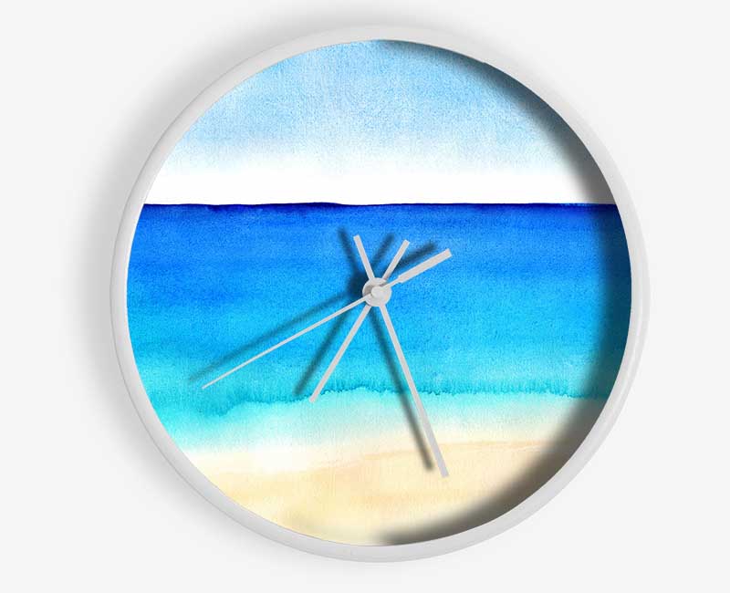 Ocean Blues Clock - Wallart-Direct UK